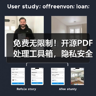 免费无限制！开源PDF处理工具箱，隐私安全自托管部署（图1）