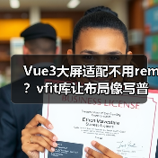 Vue3大屏适配不用rem?vfit库让布局像写普通页面一样简单(图2) Vue3大屏适配不用rem?vfit库让布局像写普通页面一样简单(图2)