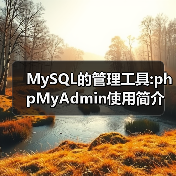 MySQL的管理工具:phpMyAdmin使用简介（图1）