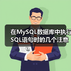 在MySQL数据库中执行SQL语句时的几个注意点